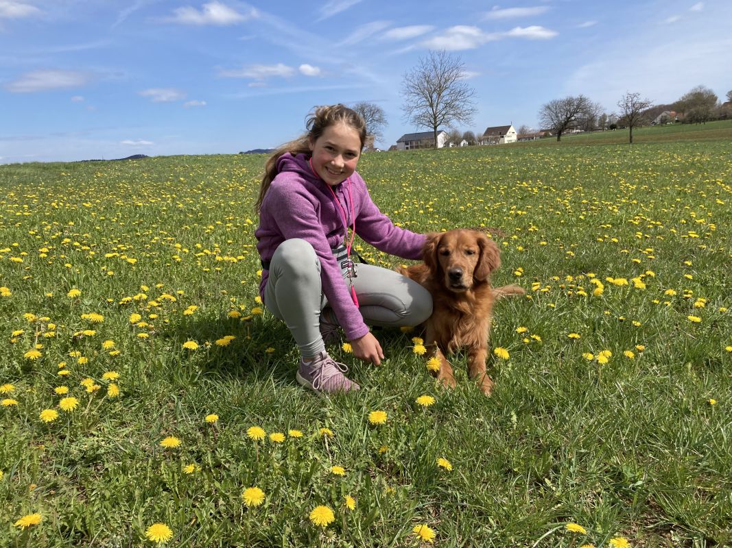 Cloé mit Athos im Mai 2021